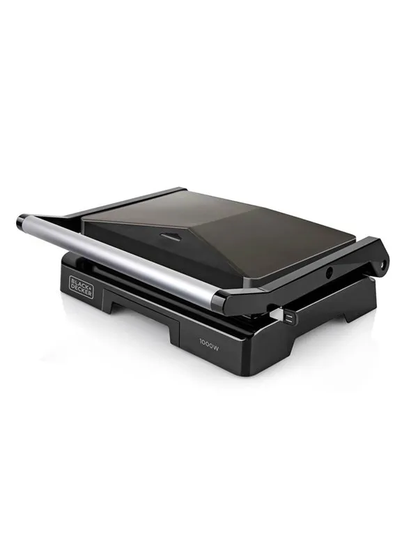 Black & Decker 1000W grill with 23x14.5 surface plates