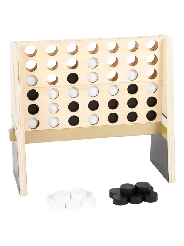 Small Foot - Four in 1 Line Wood Gold Edition Game
