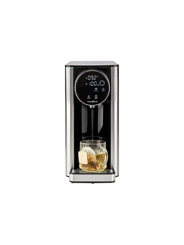 Nedis Vannkoker KAWD310FBK - hot water dispenser - black/aluminum - Svart / aluminium - 2600 W