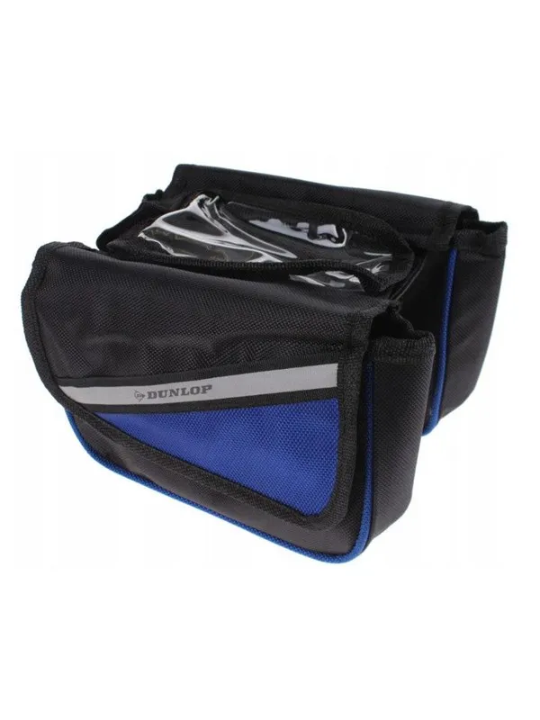 Dunlop - Bike bag / pannier for frame - Black/Blue