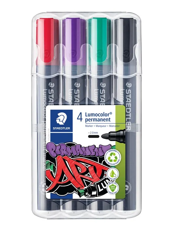 Staedtler Marker Lumocolor permanent 4pcs.box