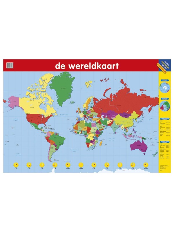 Deltas Educational poster - The World Map