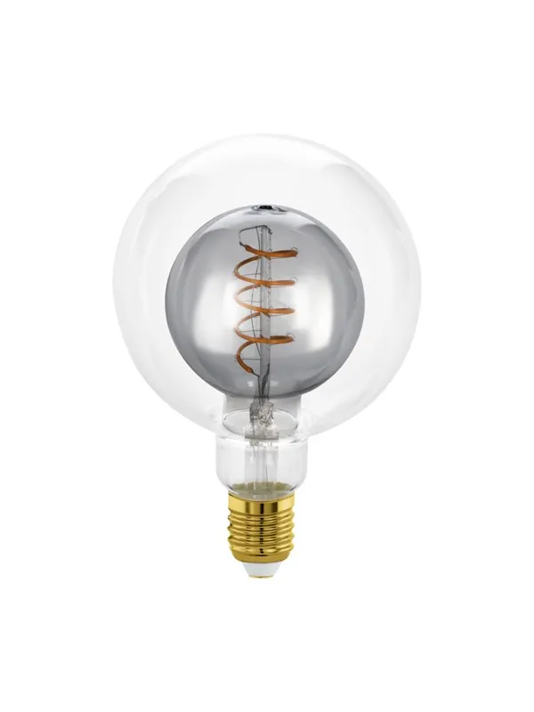 EGLO LED-lyspære G125 2W 80LM 2000K DIM. SMOKE/CLEAR E27
