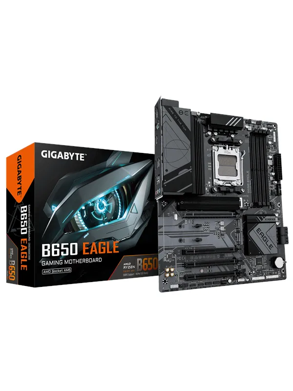 GIGABYTE B650 EAGLE Hovedkort - AMD B650 - AMD AM5 socket - DDR5 RAM - ATX