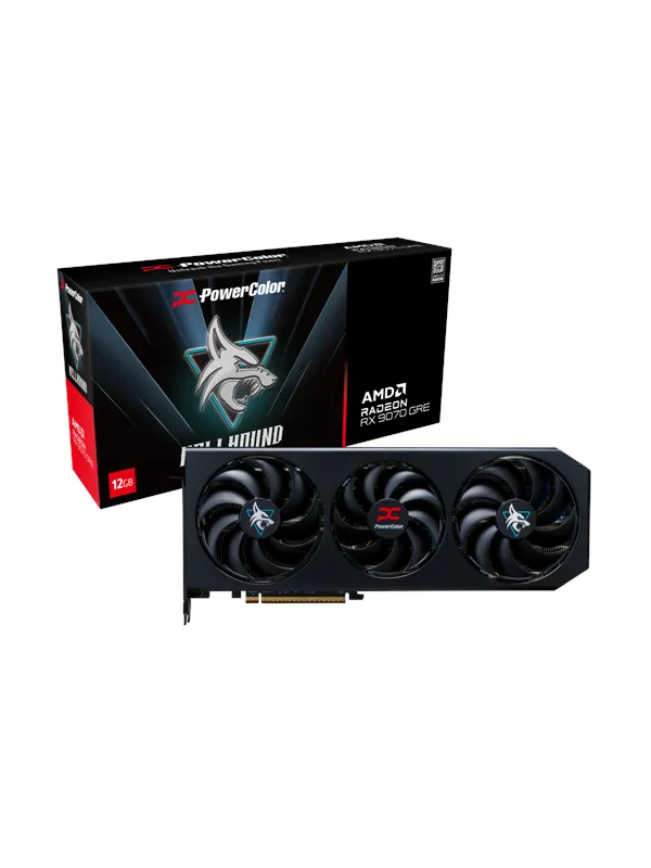PowerColor Radeon RX 9070 GRE Hellhound - 12GB GDDR6 RAM - Grafikkort