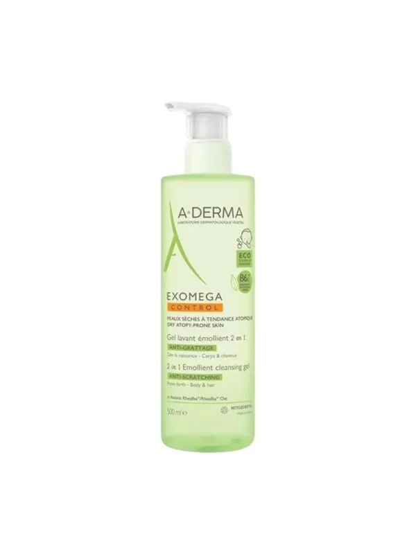 A-Derma Exomega Control Emollient Shower Gel - 500â¯ml