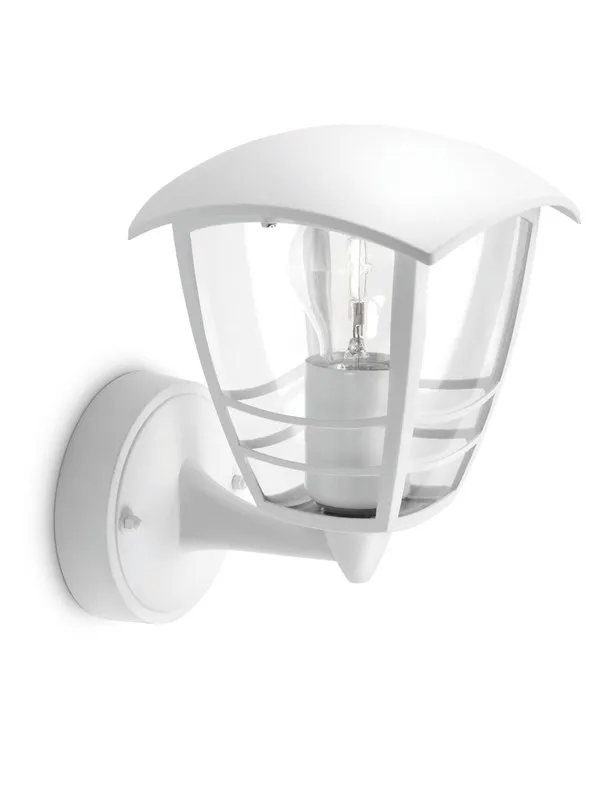 Philips Creek wall lantern white 1x60W 230V