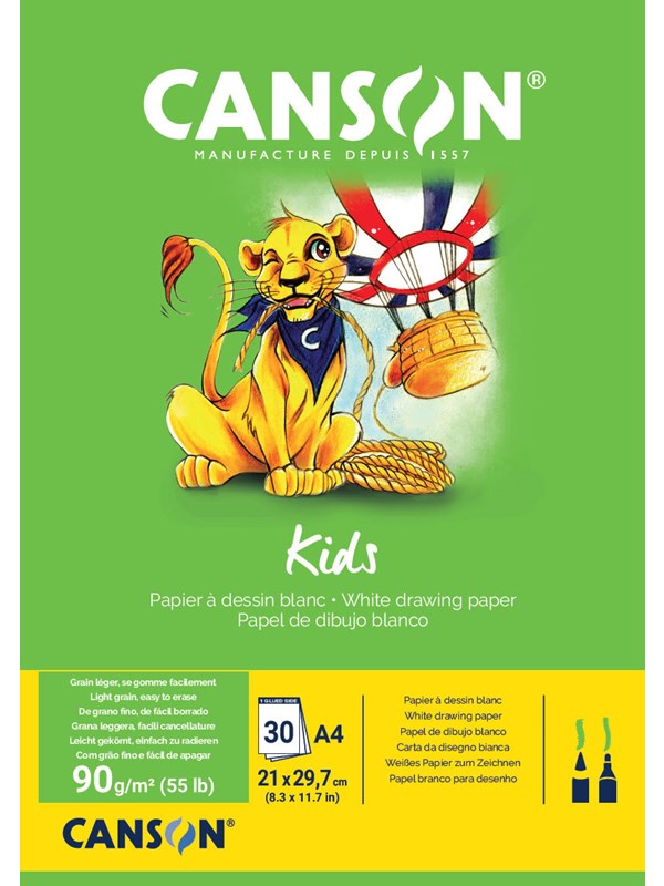 Canson Kids Drawing A4 90G Pad 30 SH