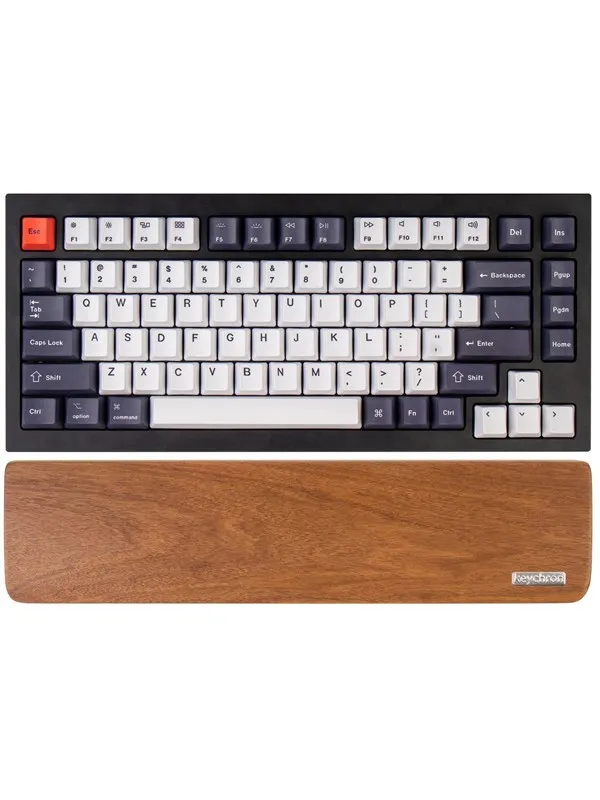 Keychron Walnut Wood Palmrest for Q1 / Q1 Pro / Q2 / Q2 Pro / V2 - Håndleddsstøtte - Brun