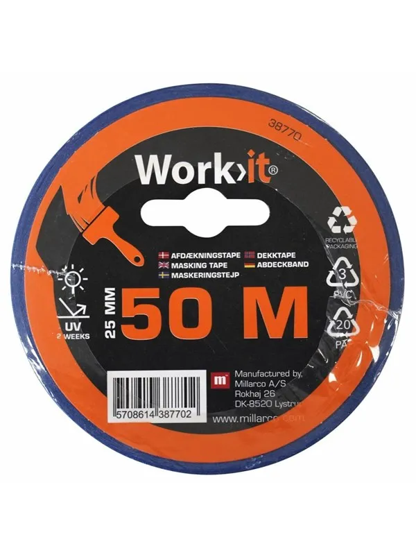 Work>it Masking Tape 50 meter