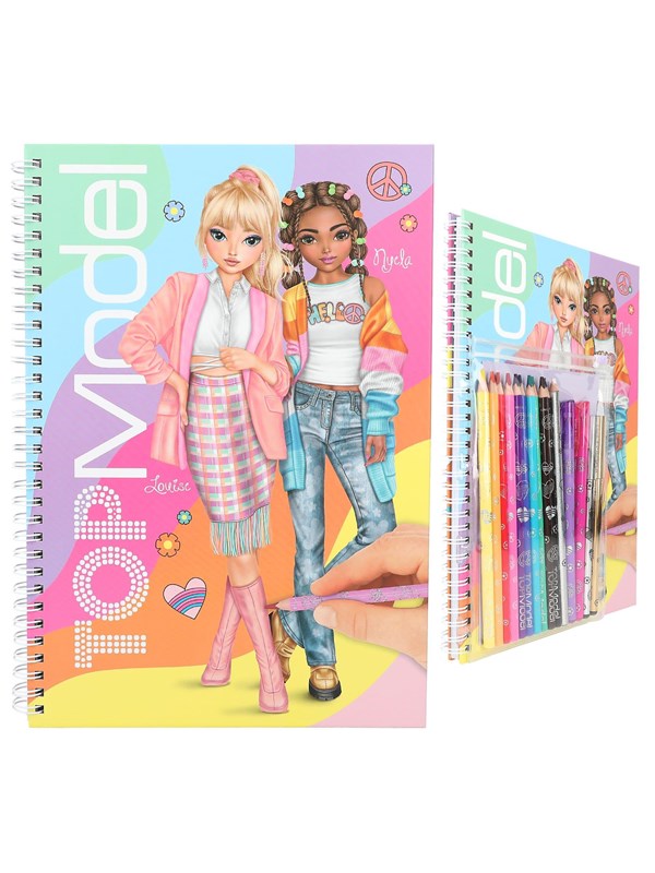 Topmodel Colouring Book with Pen Set