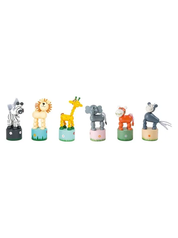 Small Foot - Wooden Print Figure Wild Animals Set