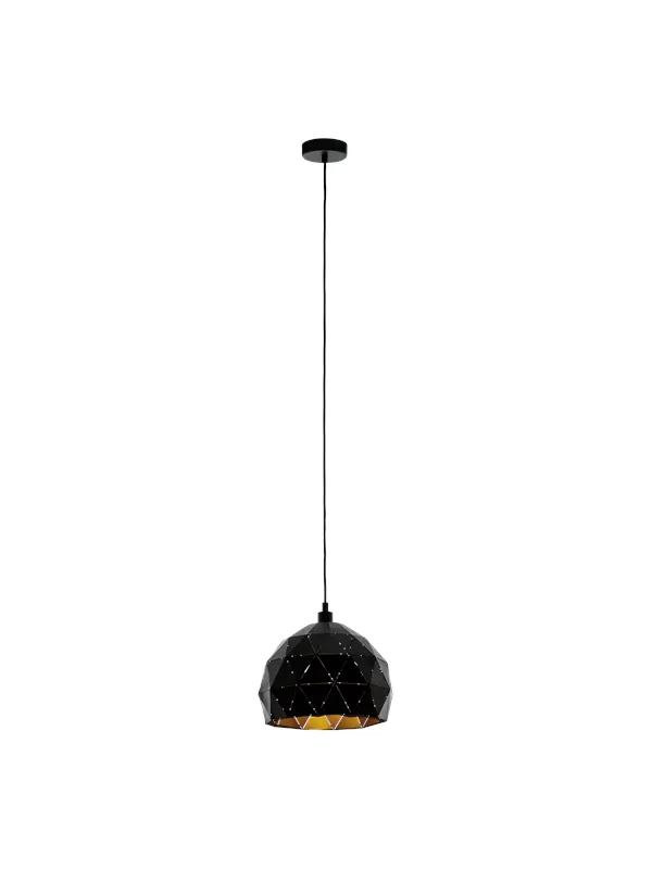 EGLO ROCCAFORTE pendant Ø300 mm black/gold