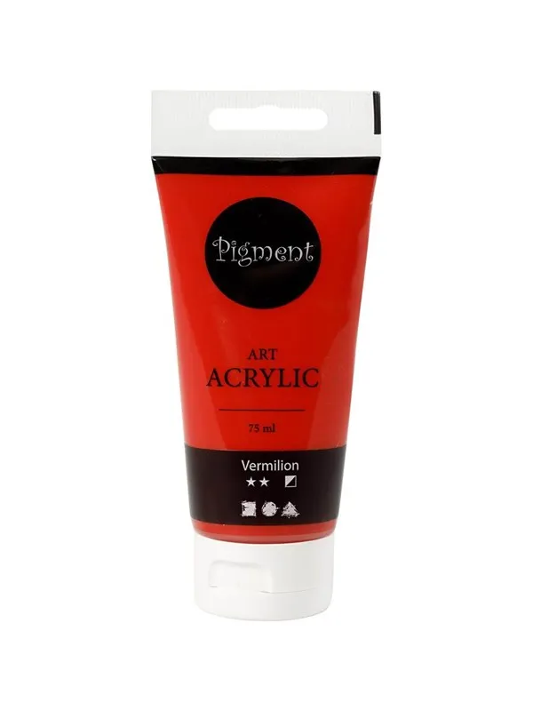 Creativ Company Pigment Art Acrylic Paint Vermilion 75ml