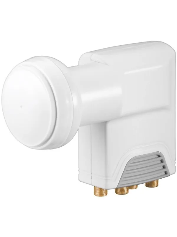 Goobay Universal Quattro LNB white-grey - Digital SAT-LN