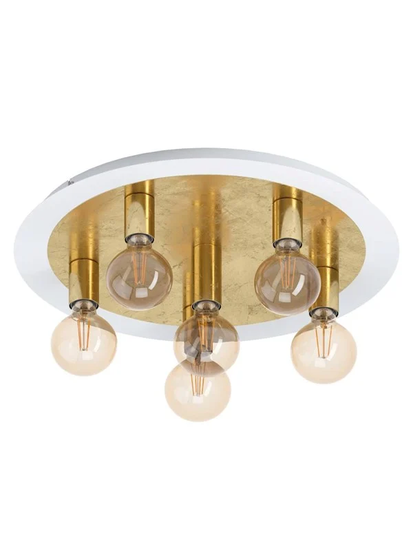 EGLO PASSANO TAKLAMPE 5L HVIT/GULL