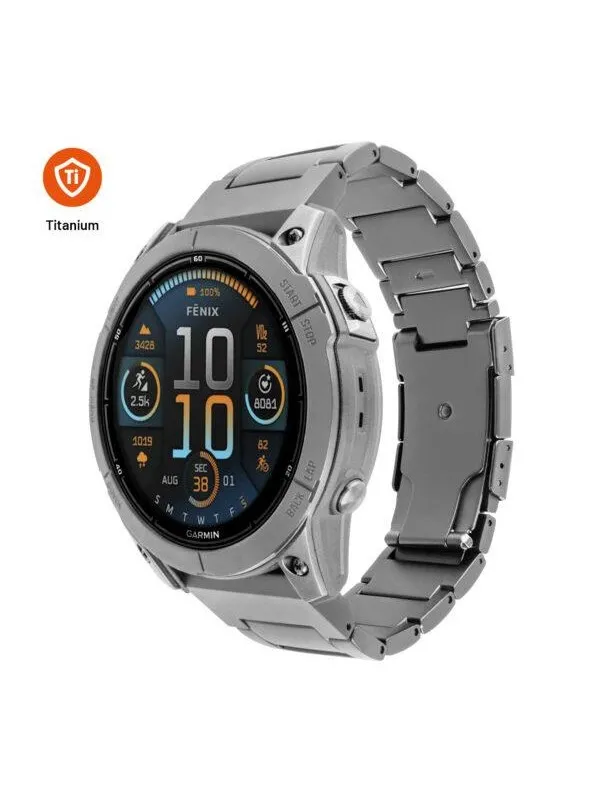 FIXED Titanium Strap for Garmin QuickFit 26mm Natural Titanium