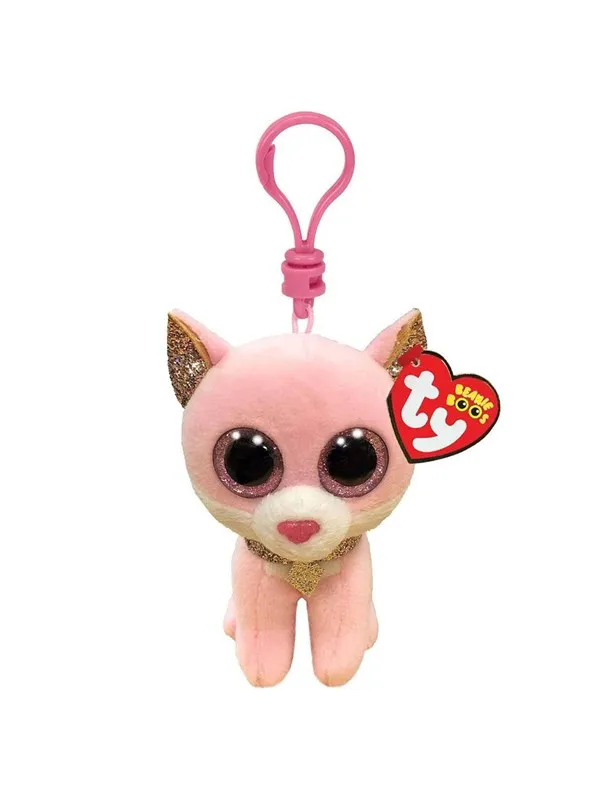 Ty Beanie Boo's Clip Fiona Pink Cat 7cm