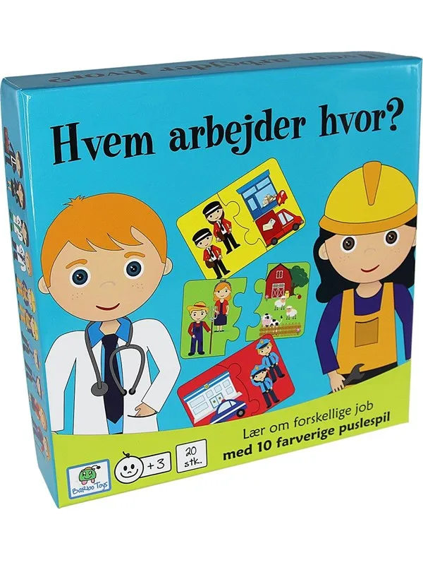Forlaget Globe Hvem arbejder hvor? (DK)