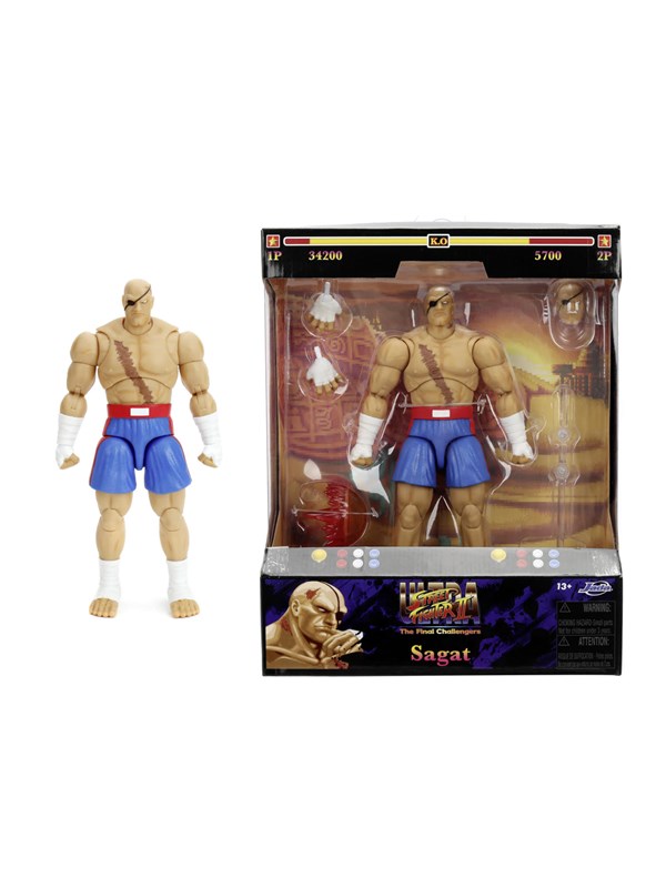 Jada Toys - Street Fighter II Sagat 7.5" Figure