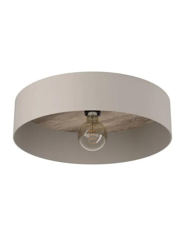 EGLO DUAIA TAK Ø420 TAUPE/NATURLIG OPTIKK/BM