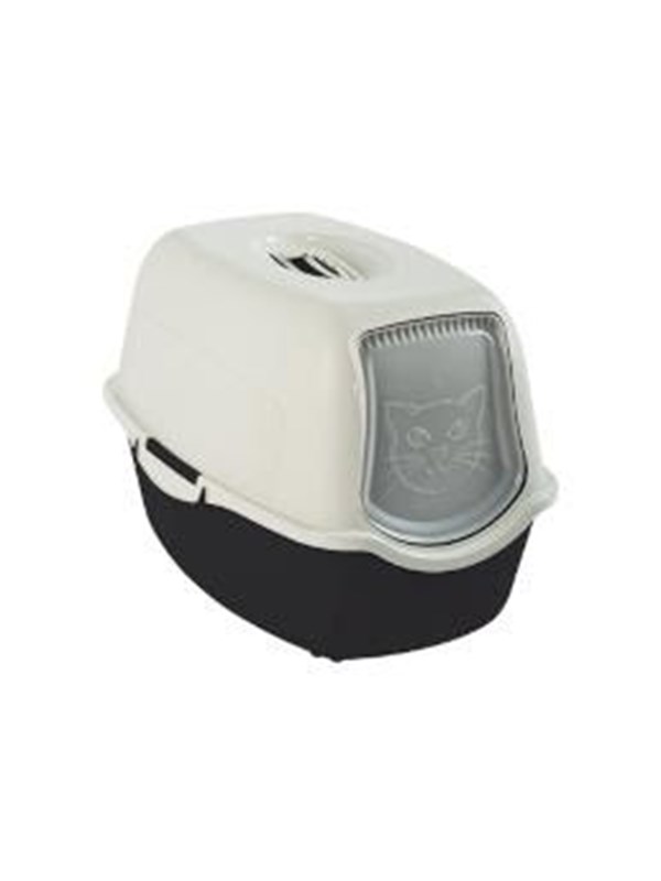 rotho Bailey Hooded litter box Black, White