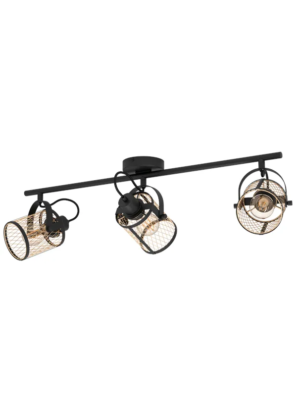 EGLO DELLOW spot 3L black/brass