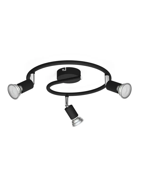 Philips Limbali plate/spiral black 3x50W 230V
