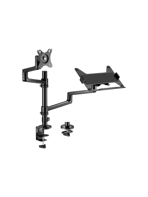 Gembird Monitor Arm & Notebook Tray - 1 x monitor 17"-32" & 1 x notebook 17.3"