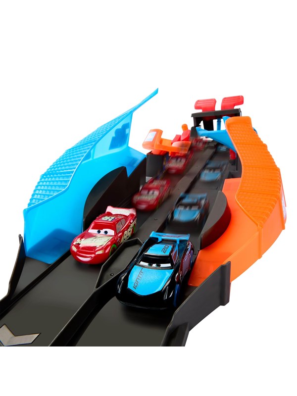 Disney Pixar - Cars Glow Racers Launch & Criss-Cross Glow Race Playset