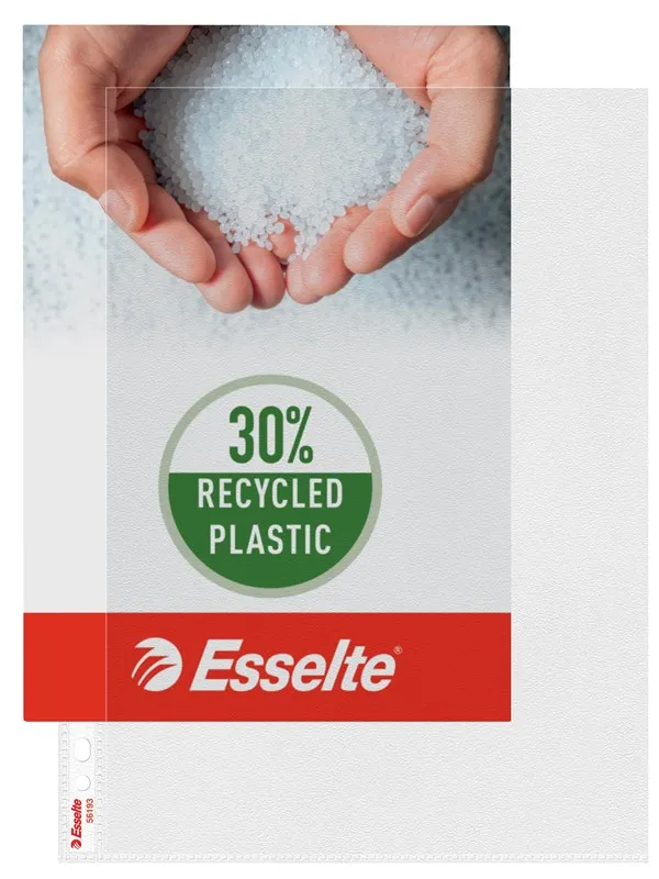 Esselte Lomme kraftig A4 115 my, 30% pre-konsument resirkulert plast