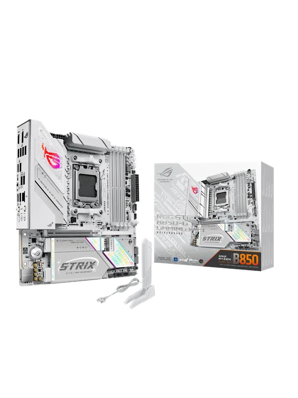 ASUS ROG STRIX B850-G GAMING WIFI Hovedkort - AMD B850 - AMD AM5 socket - DDR5 RAM - Micro-ATX