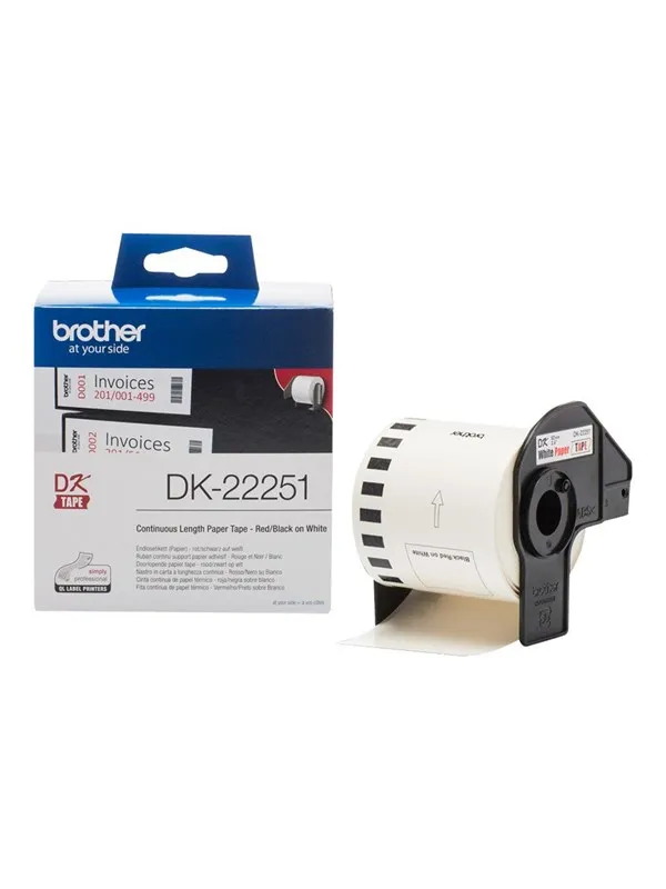 Brother DK22251 Continuous Paper Roll 62mm x 15.24m