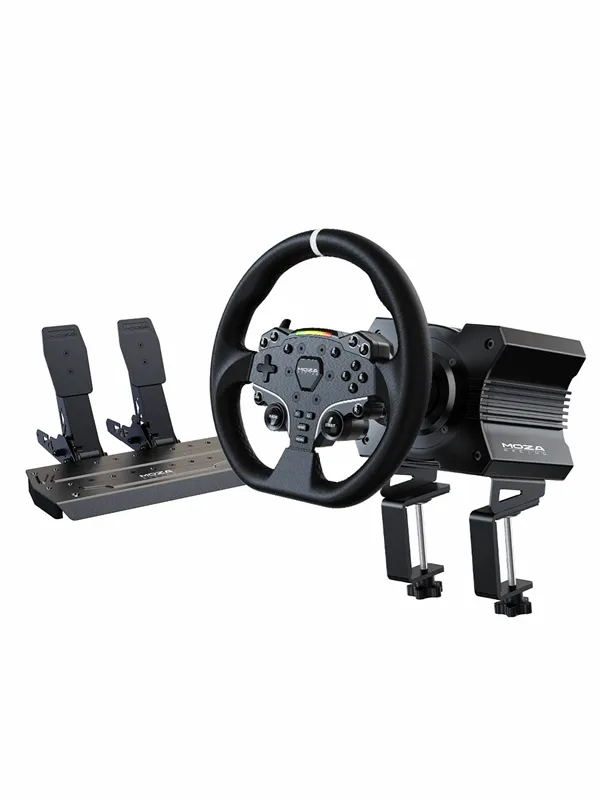 Moza Racing R5 Racing Bundle, Ratt og pedalsett - PC