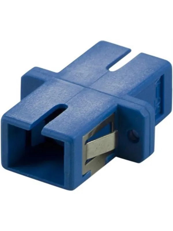 Deltaco FBP-1035 Snap-in fiber mating sleeve 1xSC-SC Single mode simplex blue