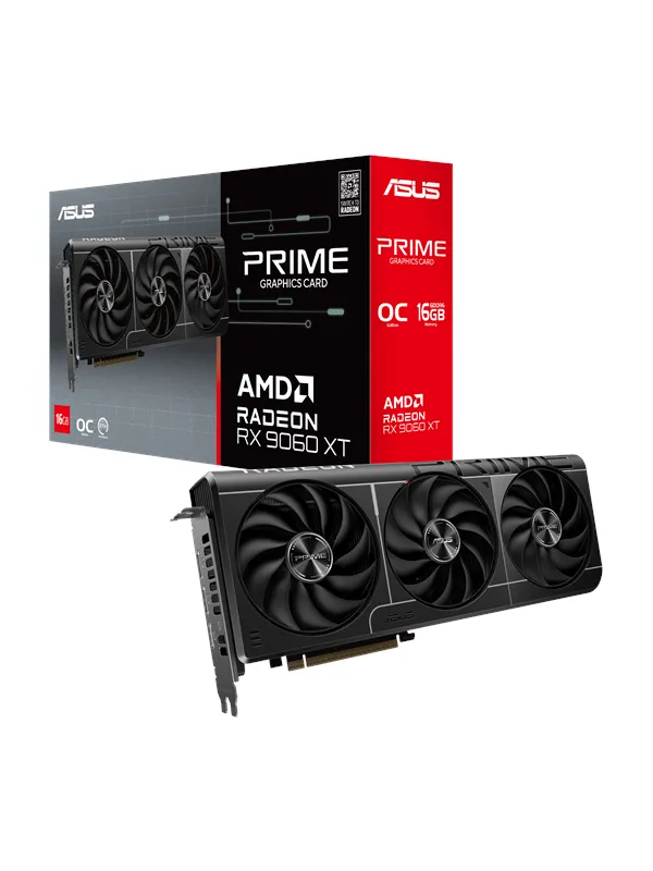 ASUS Radeon RX 9060 XT Prime OC - 16GB GDDR6 RAM - Grafikkort