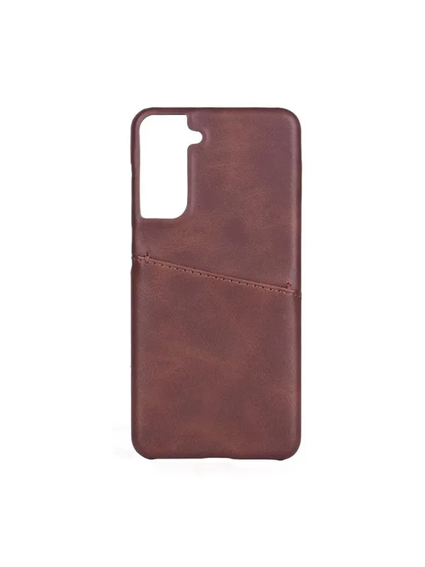 ONSALA Mobile Cover Brown with Cardpocket Samsung  S21 / S30  5G