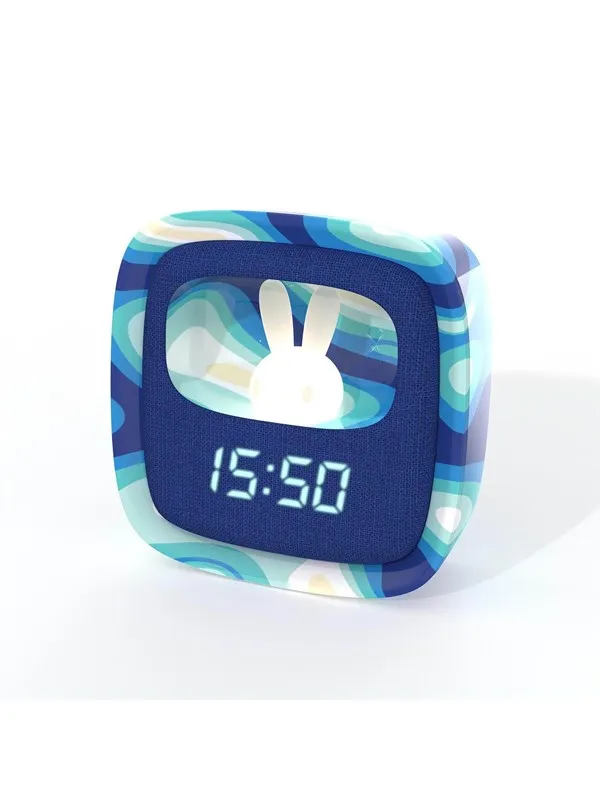 MOB Alarm Clock with Light Billy Clock Blue Wave