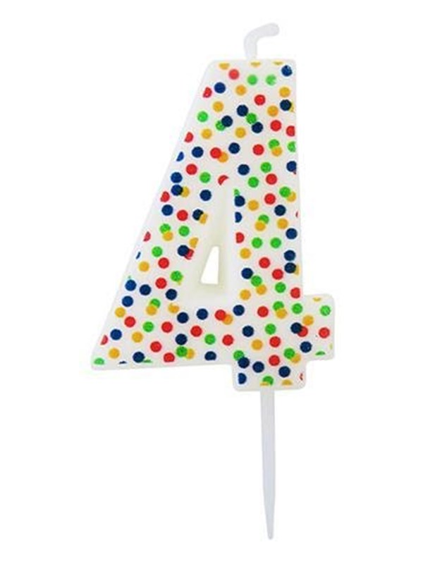 SCANSEASON Light with number 4. 7.5cm high