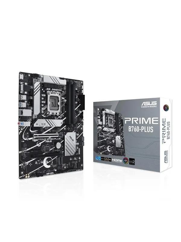 ASUS PRIME B760-PLUS (V2) Hovedkort - Intel B760 - Intel LGA1700 socket - DDR5 RAM - ATX
