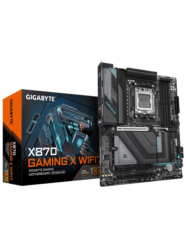 GIGABYTE X870 GAMING X WIFI7 Hovedkort - AMD X870 - AMD AM5 socket - DDR5 RAM - ATX