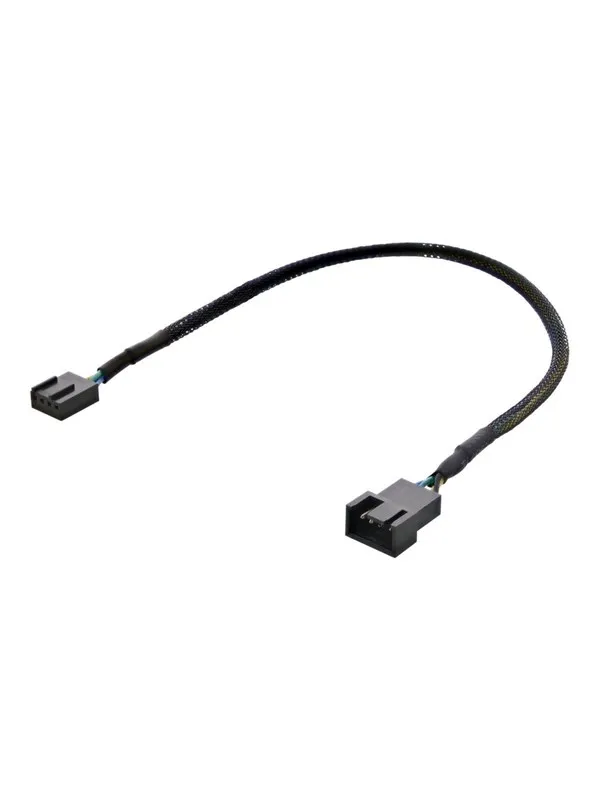 Deltaco - fan power extension cable - 4 pin fan connector to 4 pin fan connector - 30 cm