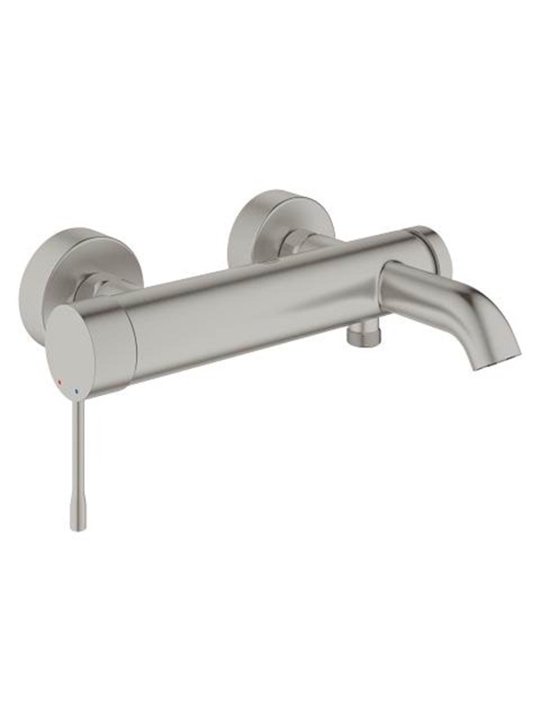 Grohe Essence One-lever faucet for tub & shower Supersteel