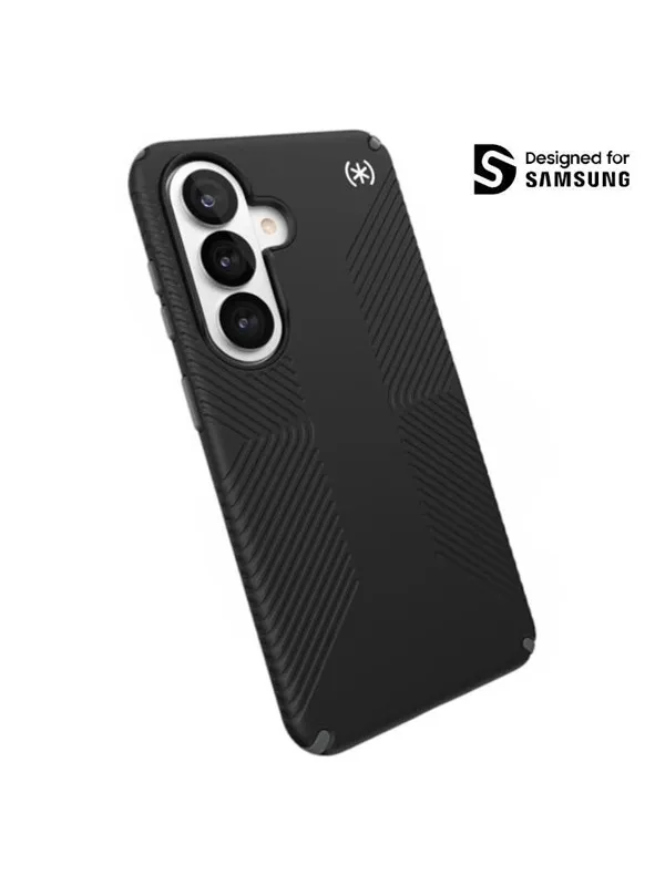 Speck Presidio2 Grip Magnet - Samsung Galaxy S26 MagSafe Case - Black/Slate Grey/White