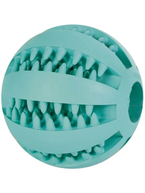 Trixie Dog Toy Denta Fun Ball Rubber Mint Flavour 7cm
