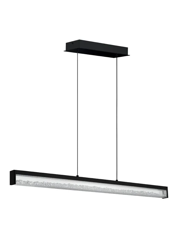 EGLO CARDITO long table pendant black/crystal