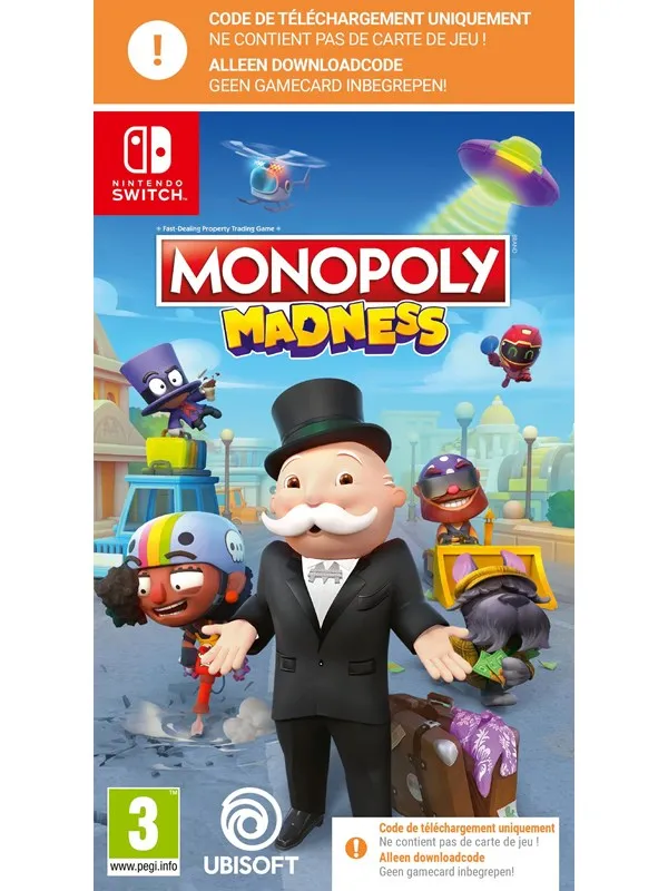 Monopoly Madness (Code in a Box) - Nintendo Switch - Underholdning