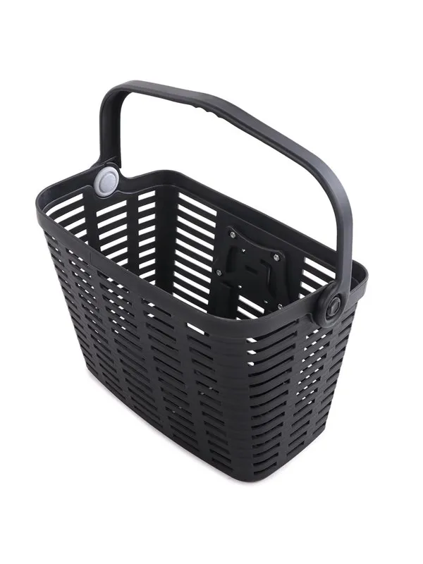 Wozinsky WKR-PK plastic handlebar bicycle basket - black