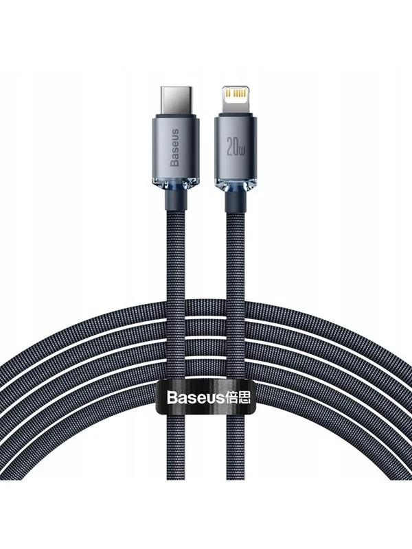 Baseus Crystal Shine cable USB-C to Lightning 20W PD 2m (black)