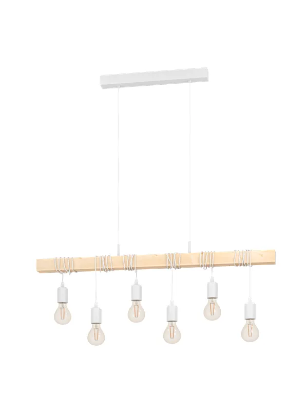 EGLO TOWNSHEND long table pendant white/brown